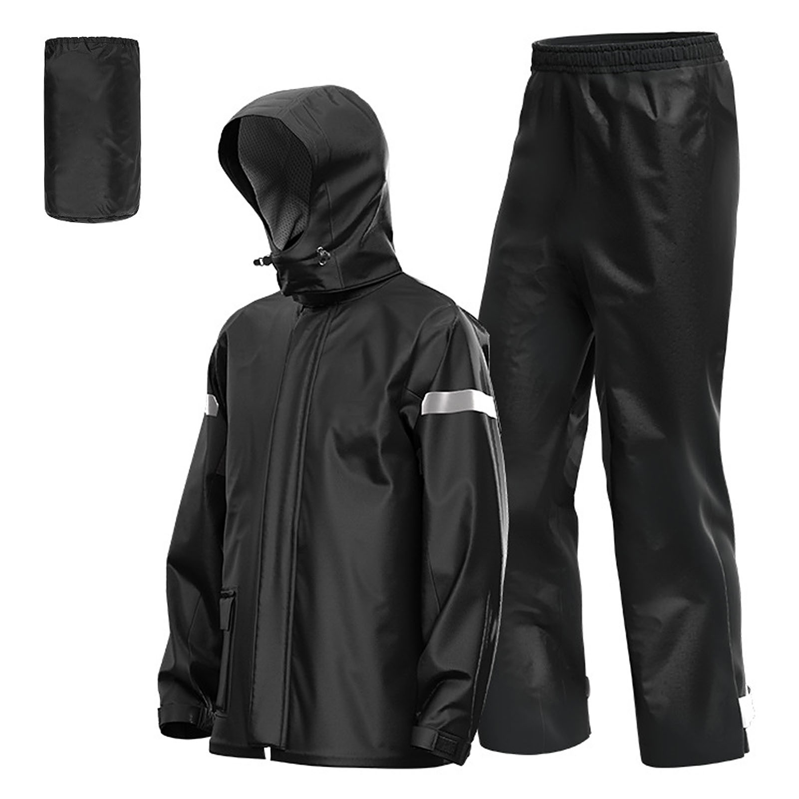 Cycling Gear In Rain - بدلة مطر للرجال لركوب الدراجات النارية،