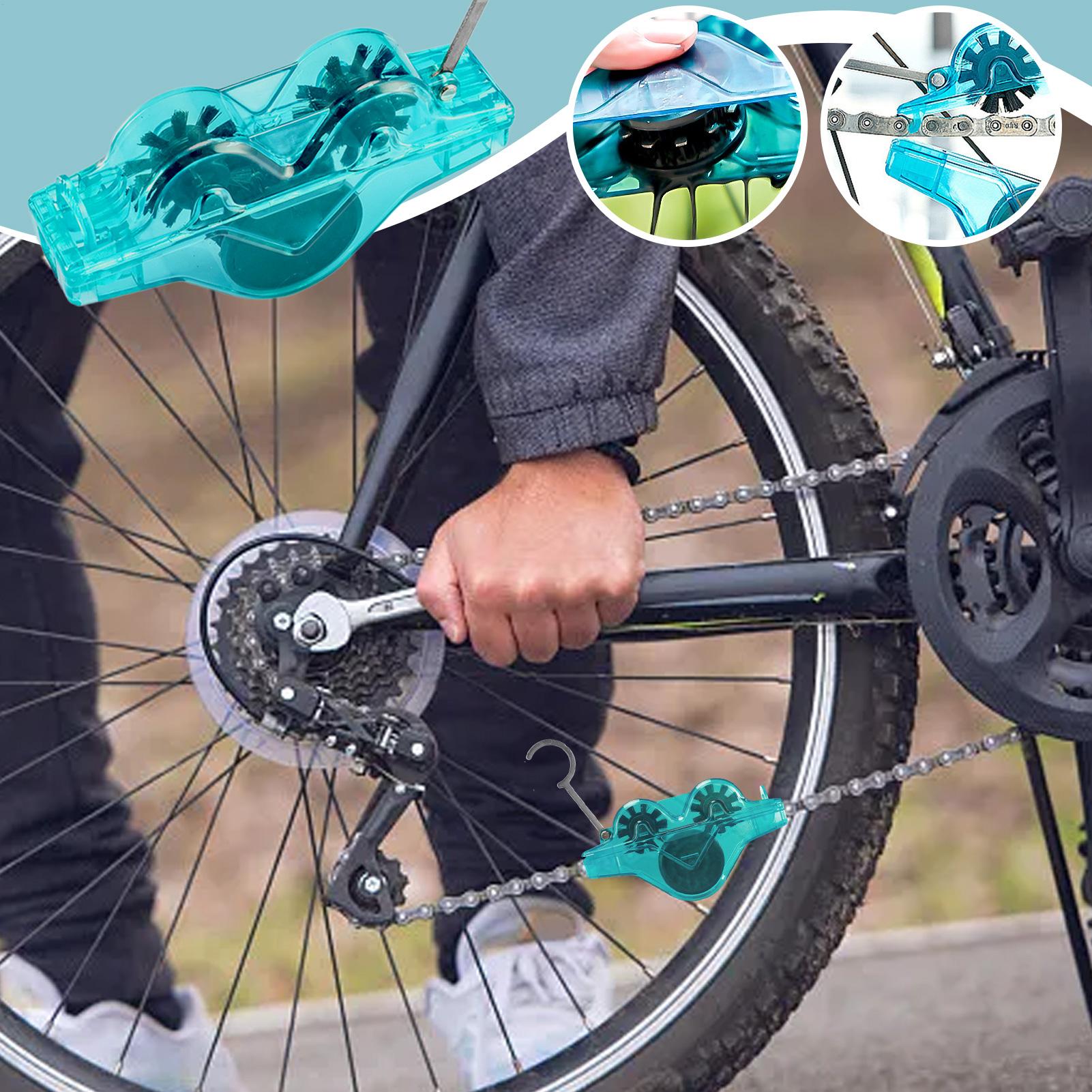 Cycling Gear Women - منظف سلسلة الدراجة مع فرشاة دوارة