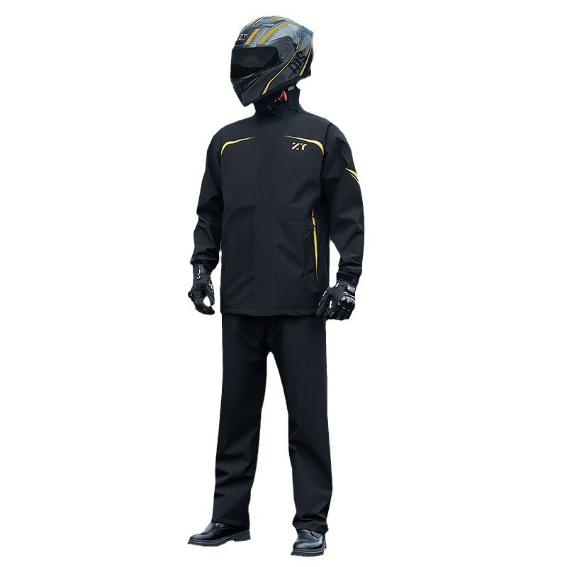 Cycling Gear In Rain - دراجة نارية انسكبت معطف واق من