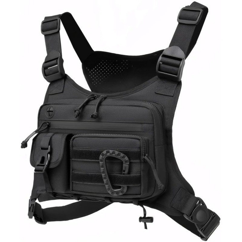 Cycling Gear Vest - حقيبة الصدر التكتيكية للرجال سترة Edc