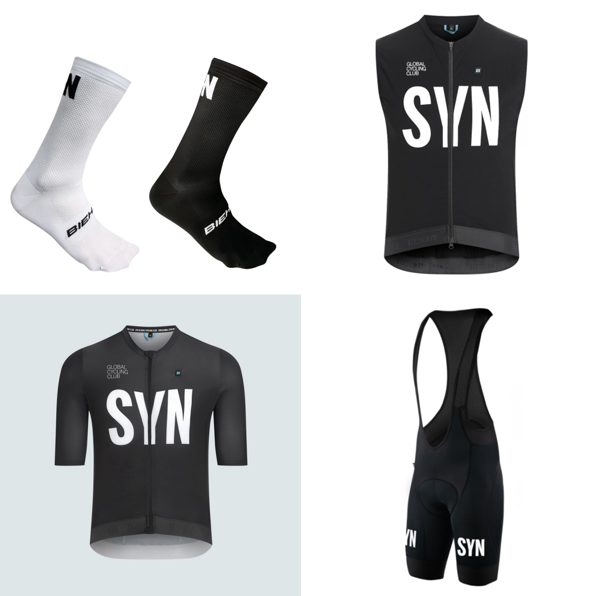 Cycling Bib Shorts - طقم ركوب الدراجات الصيفي بأكمام قصيرة