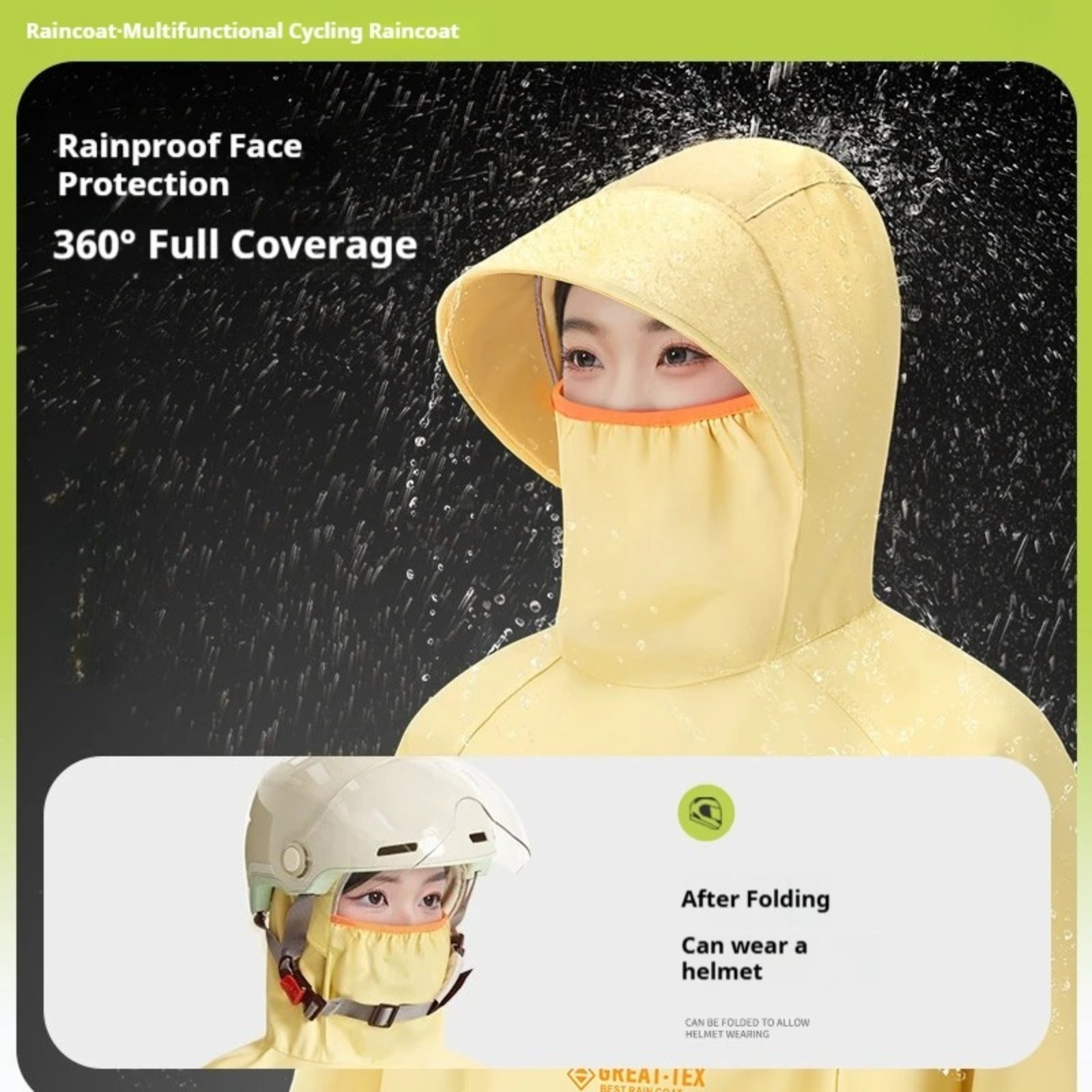 معطف واق من المطر للدراجات الن - مراجعة Cycling Gear In Rain وسعره