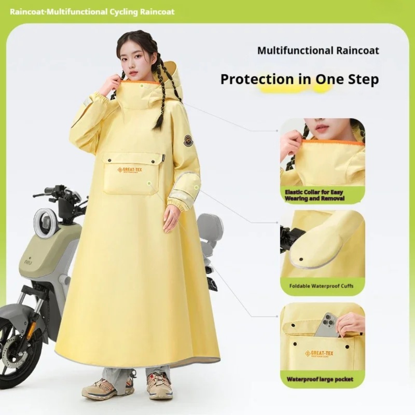معطف واق من المطر للدراجات الن - مراجعة Cycling Gear In Rain وسعره