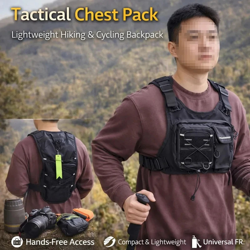 ​ حقيبة صدر تكتيكية عالية الجو - مراجعة Cycling Gear Vest وسعره