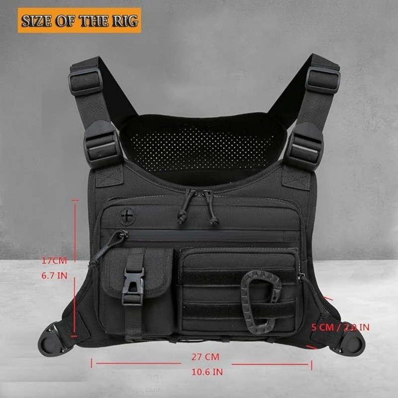 حقيبة الصدر التكتيكية للرجال س - مراجعة Cycling Gear Vest وسعره