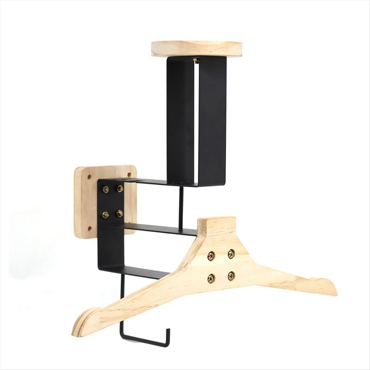 حامل خشبي جديد للخوذة على شكل  - مراجعة Cycling Gear Rack وسعره