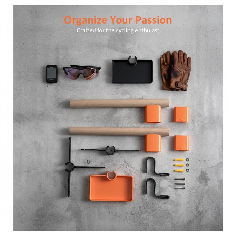 حامل جداري للدراجات من خشب الز - مراجعة Cycling Gear Holder وسعره