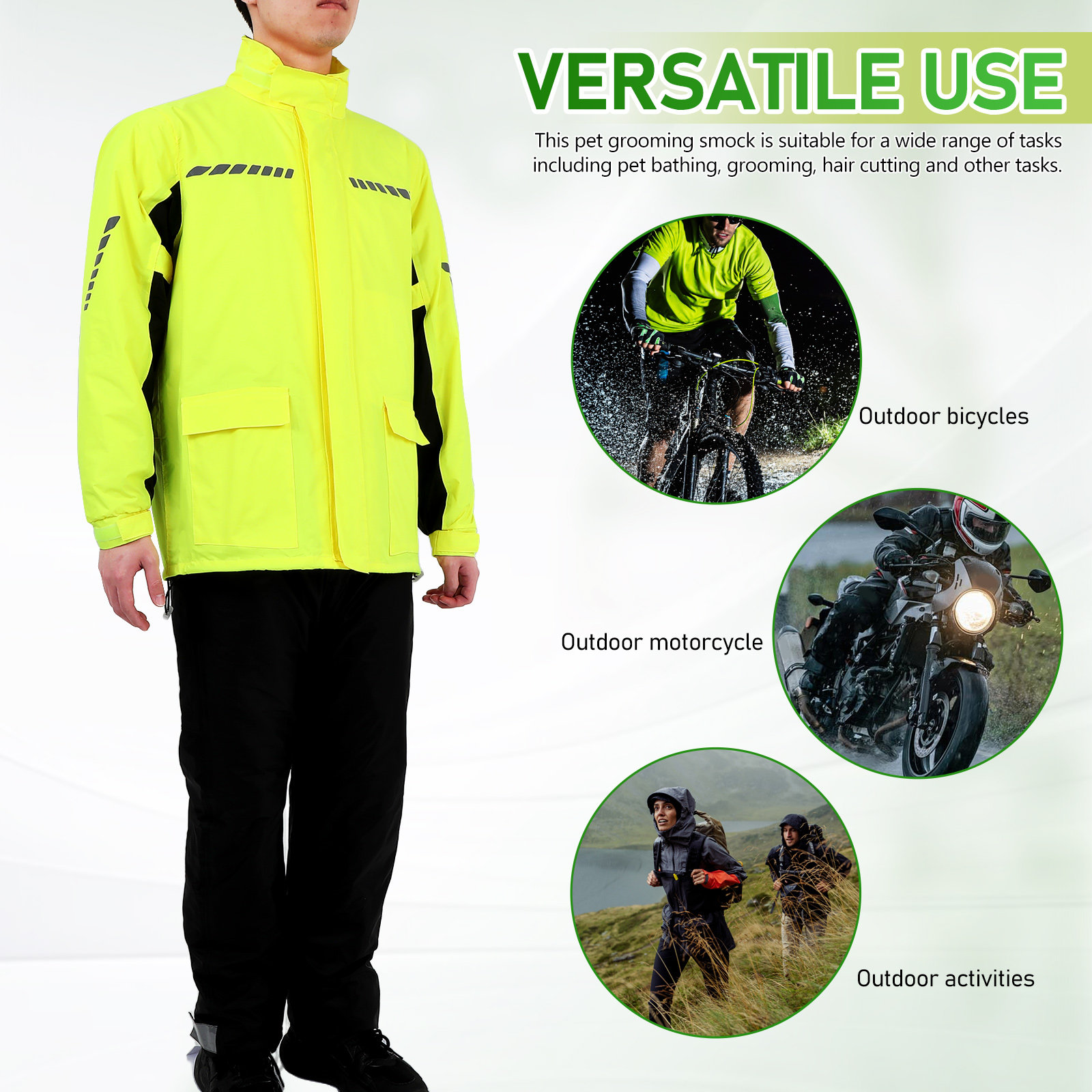 طقم ملابس واقية من المطر للرجا - مراجعة Cycling Gear In Rain وسعره