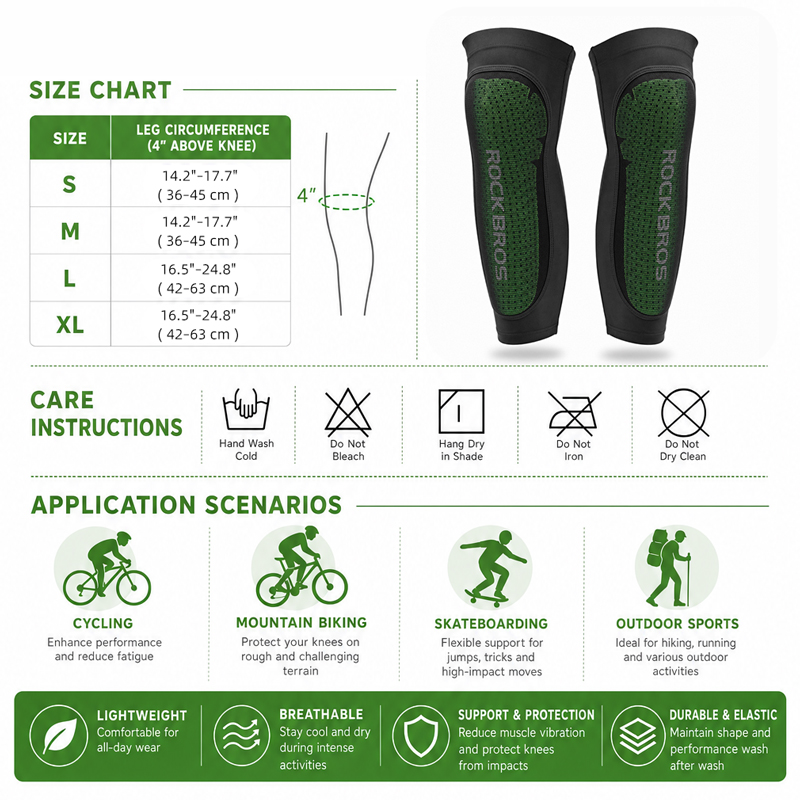 روكبروز-وسادة ركبة رياضية لتسخ - مراجعة Cycling Gear Parts وسعره