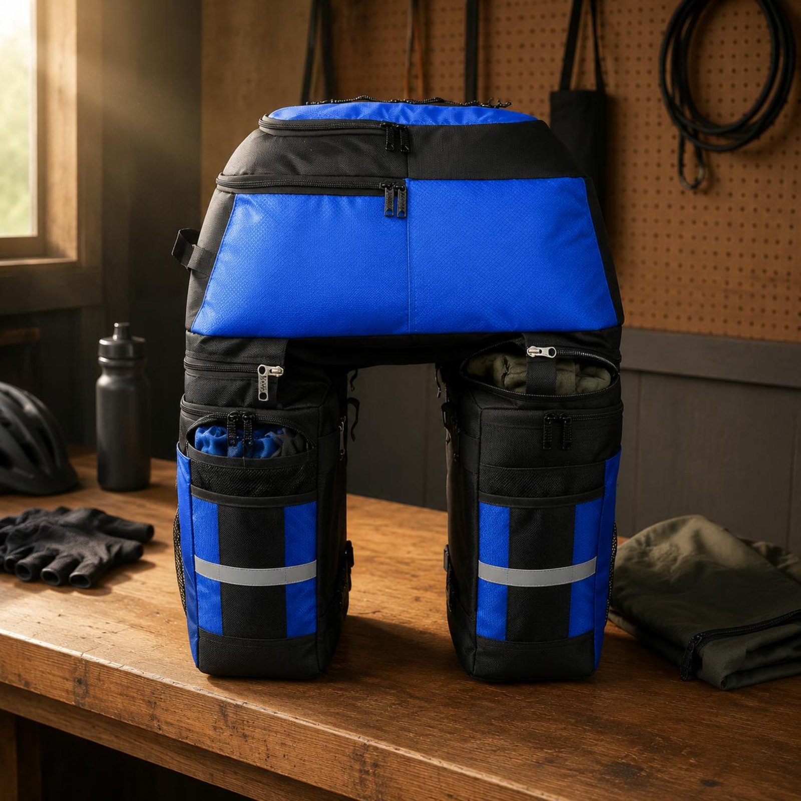 حقيبة خلفية للدراجة مع غطاء مق - مراجعة Cycling Gear In Rain وسعره